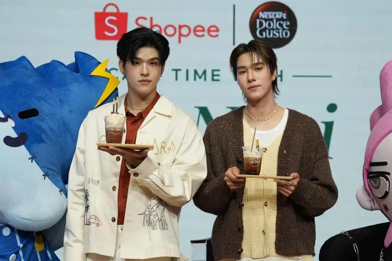 เสิร์ฟความสุขล้นแก้ว! 'สกาย-นานิ' ส่งมอบความอบอุ่นให้แฟนๆ และนักช้อปออนไลน์คอกาแฟ ชงหวานทุกโมเมนต์ ในงาน "Nescafe Dolce Gusto official &amp; Shopee"