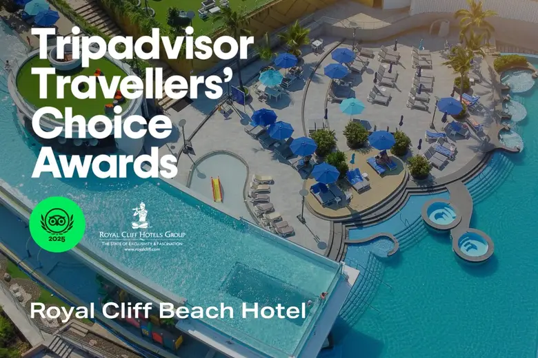 รอยัล คลิฟ โฮเต็ล กรุ๊ป คว้ารางวัล Tripadvisor Travellers' Choice Awards ประจำปี 2025 ได้รับการยกย่องให้เป็นหนึ่งในโรงแรมยอดนิยมในพัทยา ประเทศไทย