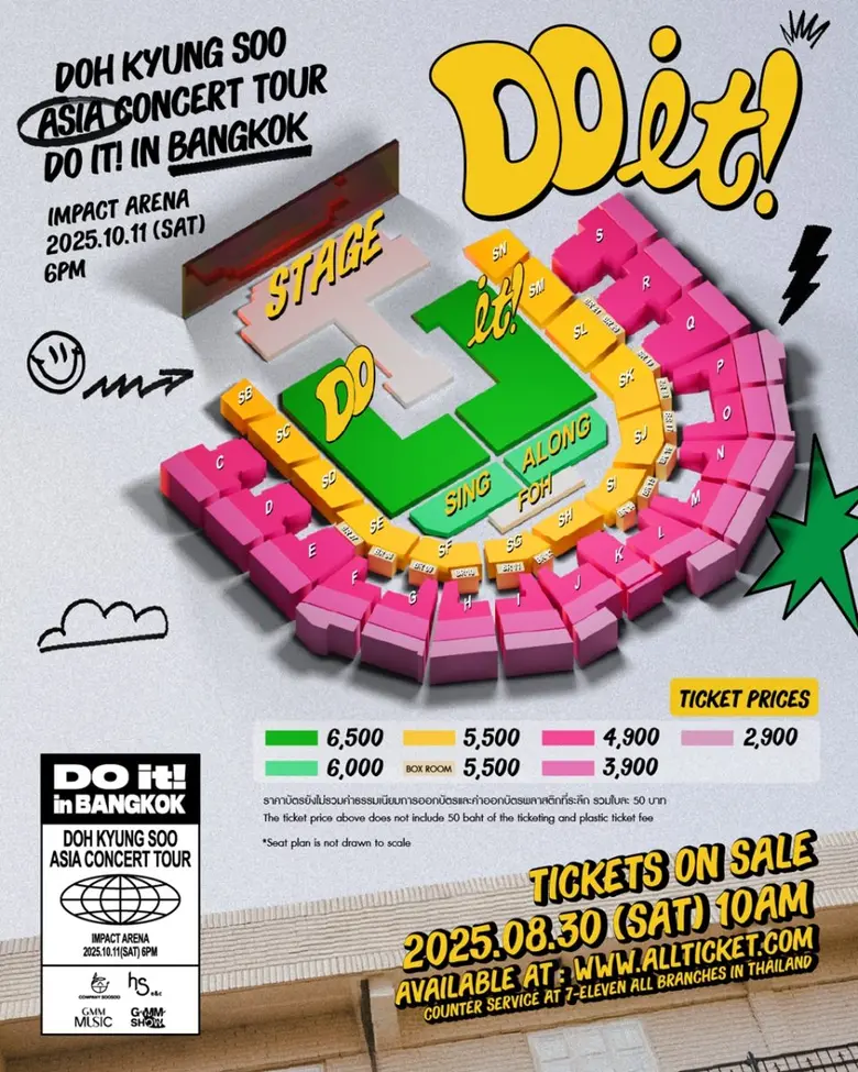 o you remember? Time we SING ALONG! together. แล้วมาร้องเพลงให้ดังกึกก้องไปทั่ว Impact Arena กัน! กับคอนเสิร์ตเดี่ยวเต็มรูปแบบครั้งแรก! ใน 2025 DOH KYUNG SOO ASIA CONCERT TOUR