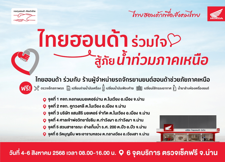 ไทยฮอนด้า ผู้ผลิตและจัดจำหน่ายรถจักรยานยนต์และเครื่...