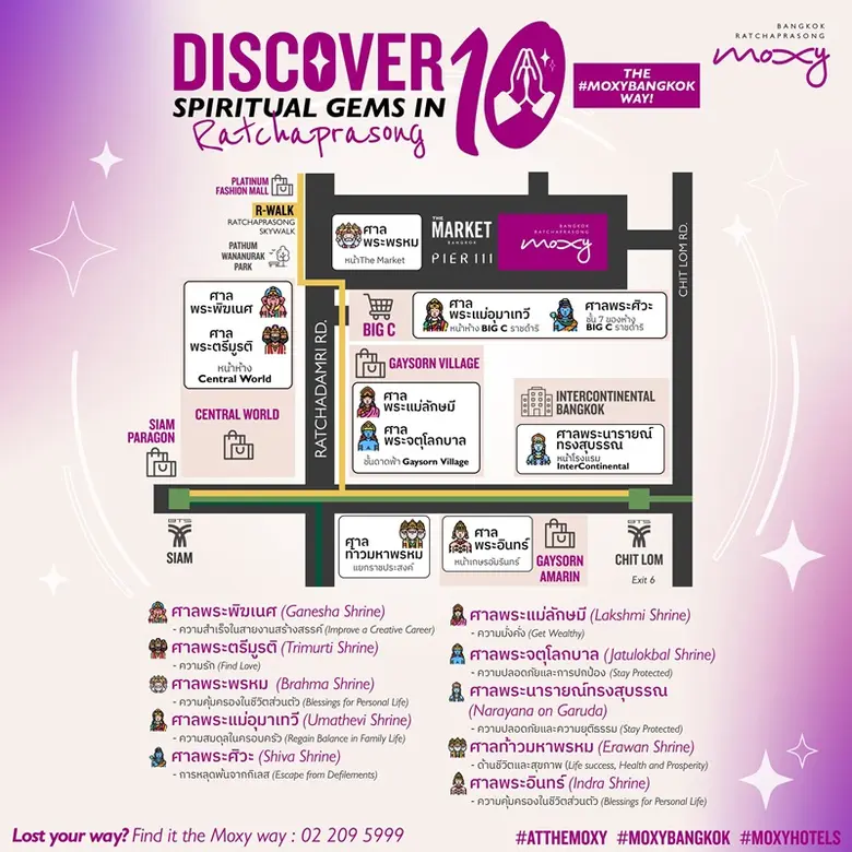 Moxy Bangkok Ratchaprasong Invites Global Travelers to Discover 10 Famous Shrines in the Heart of Bangkok with Stay Longer, Save More Promotion