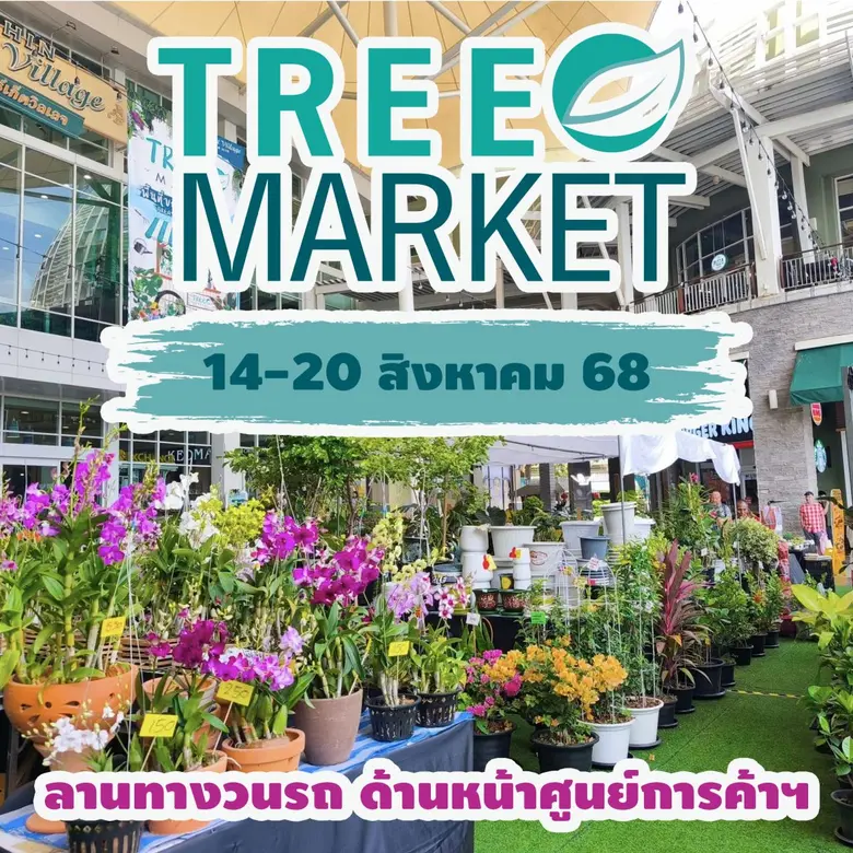 TREE MARKET กลับมาแล้ว..มาเติมความชุ่มฉ่ำ...