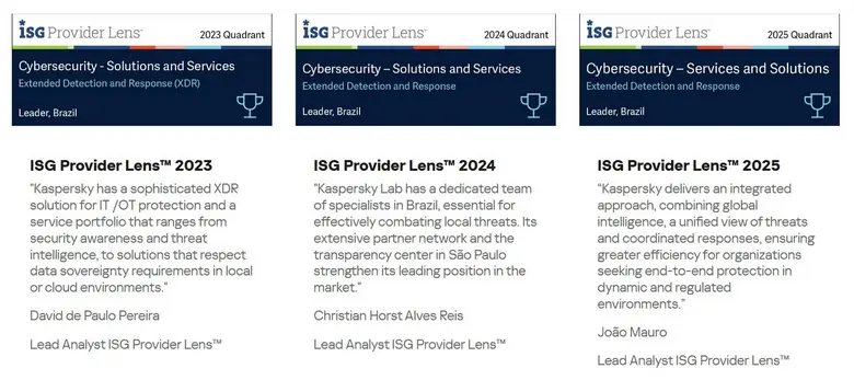 ISG highlights Kaspersky for its strong Extended Detection and Response