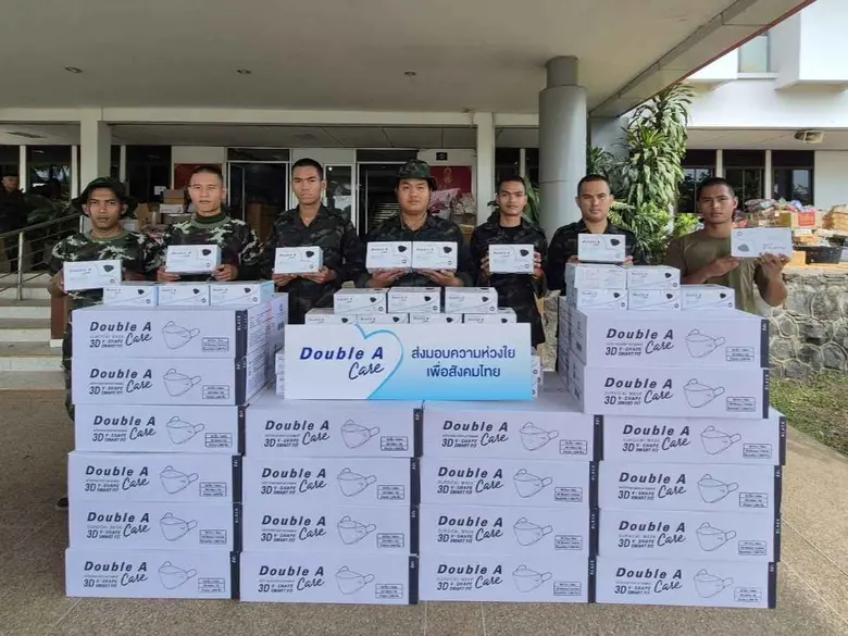 ดั๊บเบิ้ล เอ ห่วงใยสุขอนามัยของทหารชายแดนไทย-กัมพูช...