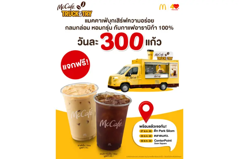 - แมคคาเฟ่ บุกเสิร์ฟความอร่อยเต็มแก้วทั่ว...