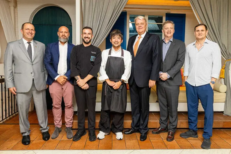 Robert Maurer Loeffler (3rd from right), ...