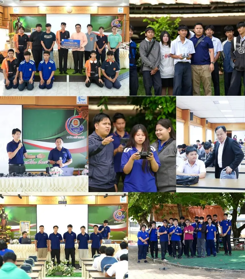 สมาคมกีฬาเครื่องบินจำลองและวิทยุบังคับ ร่วม วช. จัดอบรม "โดรน" ด้านท่องเที่ยวและการเกษตร วิทยาลัยเทคนิคสุโขทัย พร้อมต่อยอด