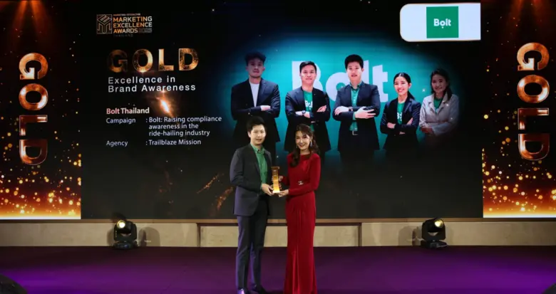 Bolt Thailand has been awarded Gold in the Excellen...