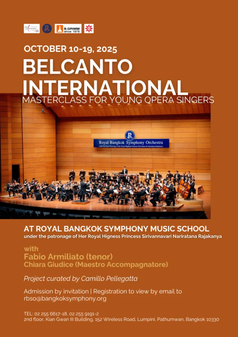 ITALIAN OPERA lands in Bangkok: Fabio Arm...
