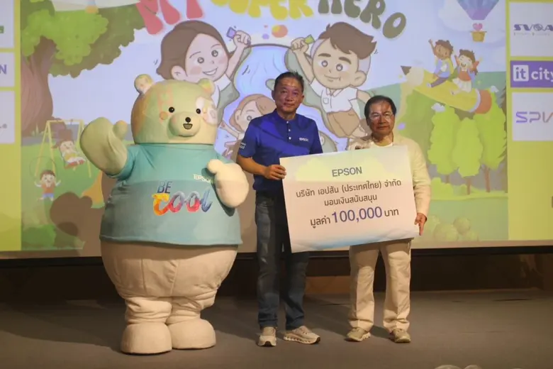 นายแจ็ค มินทร์ อิงค์ธเนศ (ขวา) ประธานและผ...