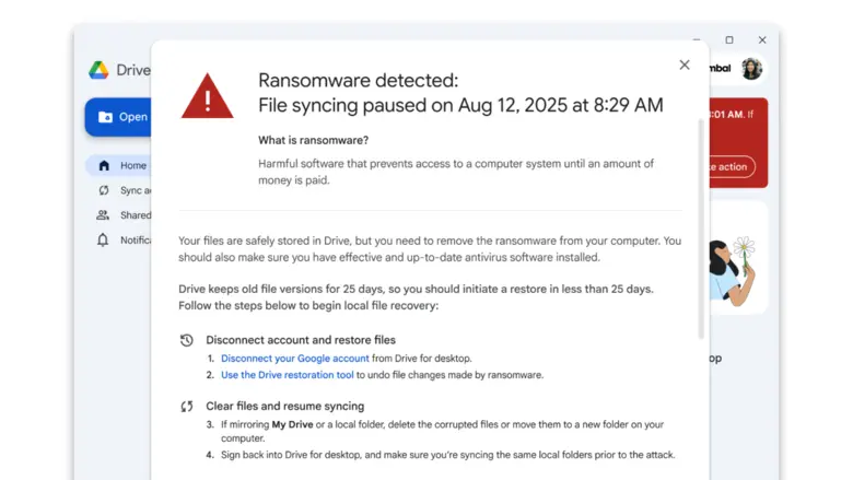 Google Drive's New AI Intervention Stops Ransomware Proliferation Across Microsoft Office Documents, Microsoft Windows, and More, Helps Restore Infected Files Easily