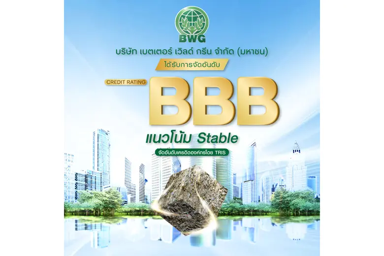 บริษัท เบตเตอร์ เวิลด์ กรีน จำกัด (มหาชน)...