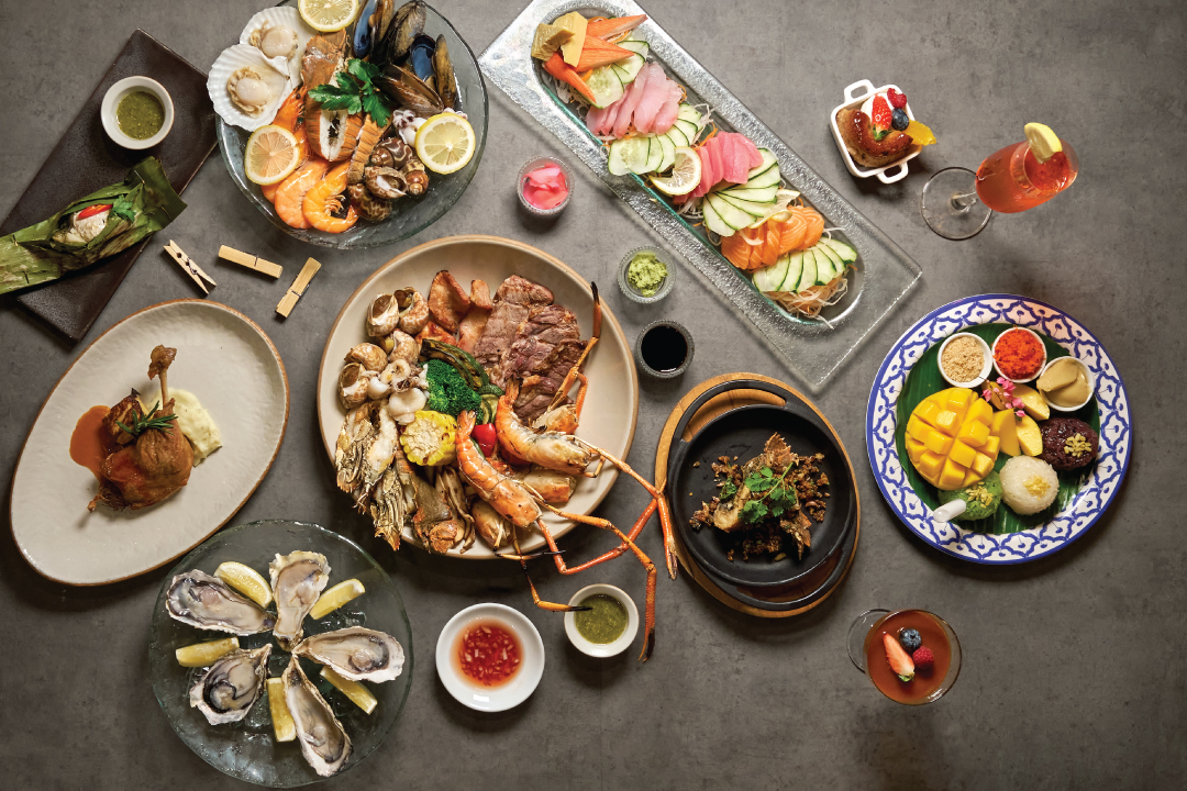 บุฟเฟต์นานาชาติคุณภาพ Weekend Premium Buffet Dinner กับธีมวันฮัลโลวีนอันน่าทึ่งThe Haunting of the Caribbean Ghosts ที่ห้องอาหารเลเทส เรซิพี ณ โรงแรมเลอ เมอริเดียน สุวรรณภูมิฯ