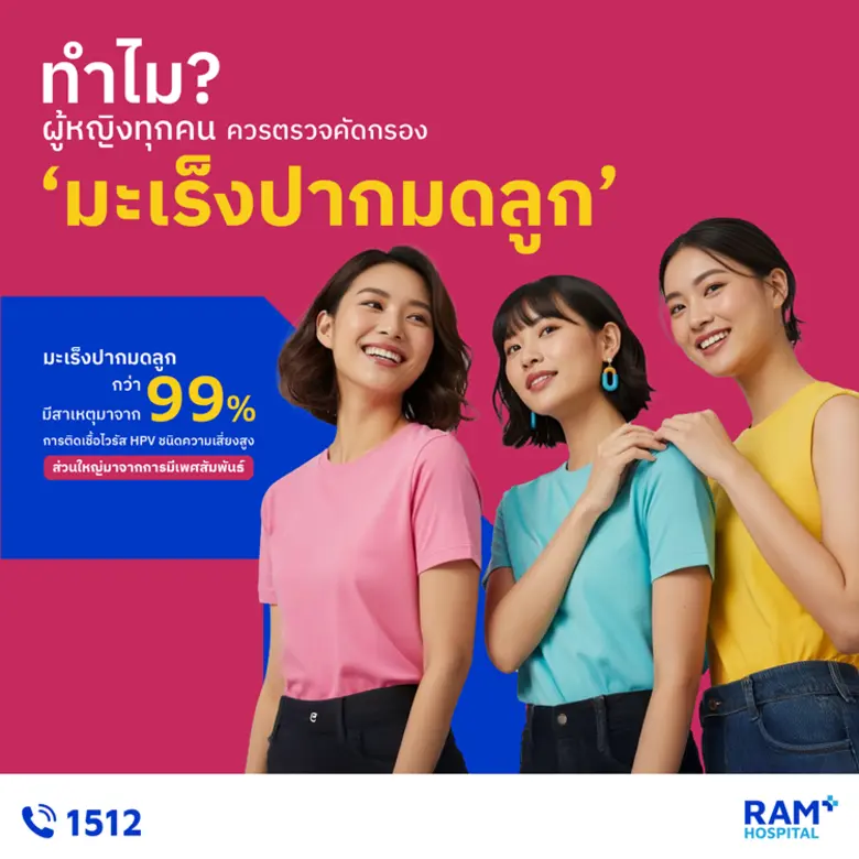 "มะเร็งปากมดลูก" กว่า 99% มีสาเหตุมาจากกา...