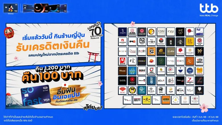 ทีเอ็มบีธนชาต หรือ ทีทีบี พร้อมเสิร์ฟความ...