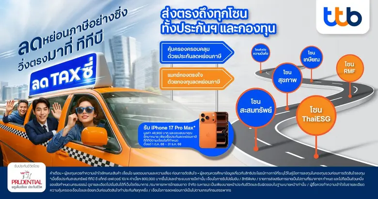 ทีทีบี ร่วมกับ พรูเด็นเชียล ประเทศไทย เปิดตัวแคมเปญ...