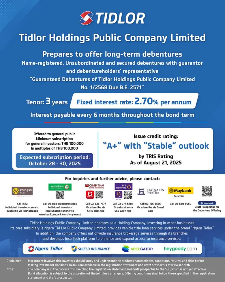 Tidlor Holdings Public Company Limited ("...