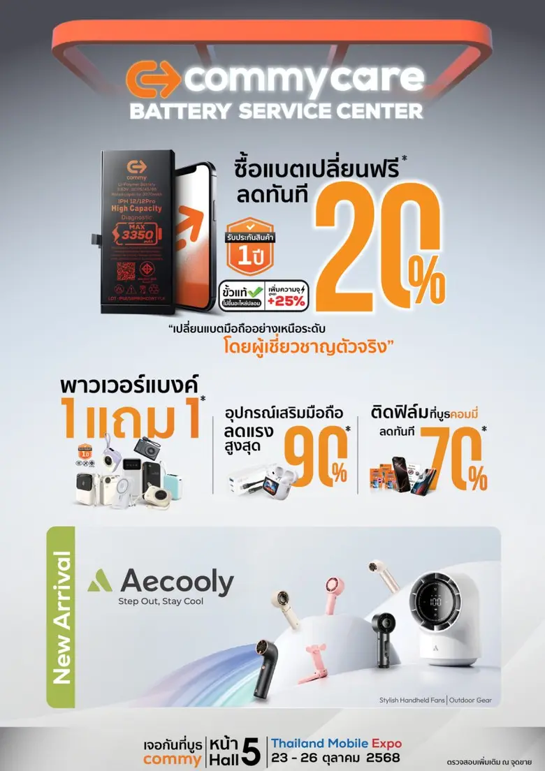 พบโปรโมชั่นสุดพิเศษ จัดเต็มทุกสินค้าจาก บริษัท คอมม...