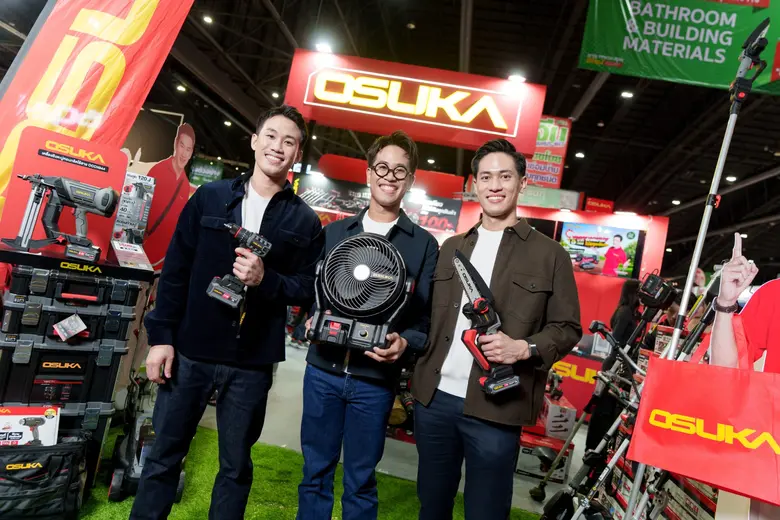 OSUKA แบรนด์เครื่องมือช่างและสวนไร้สาย ประกาศเปิดตัวพรีเซ็นเตอร์คนแรก "ชาคริต แย้มนาม"