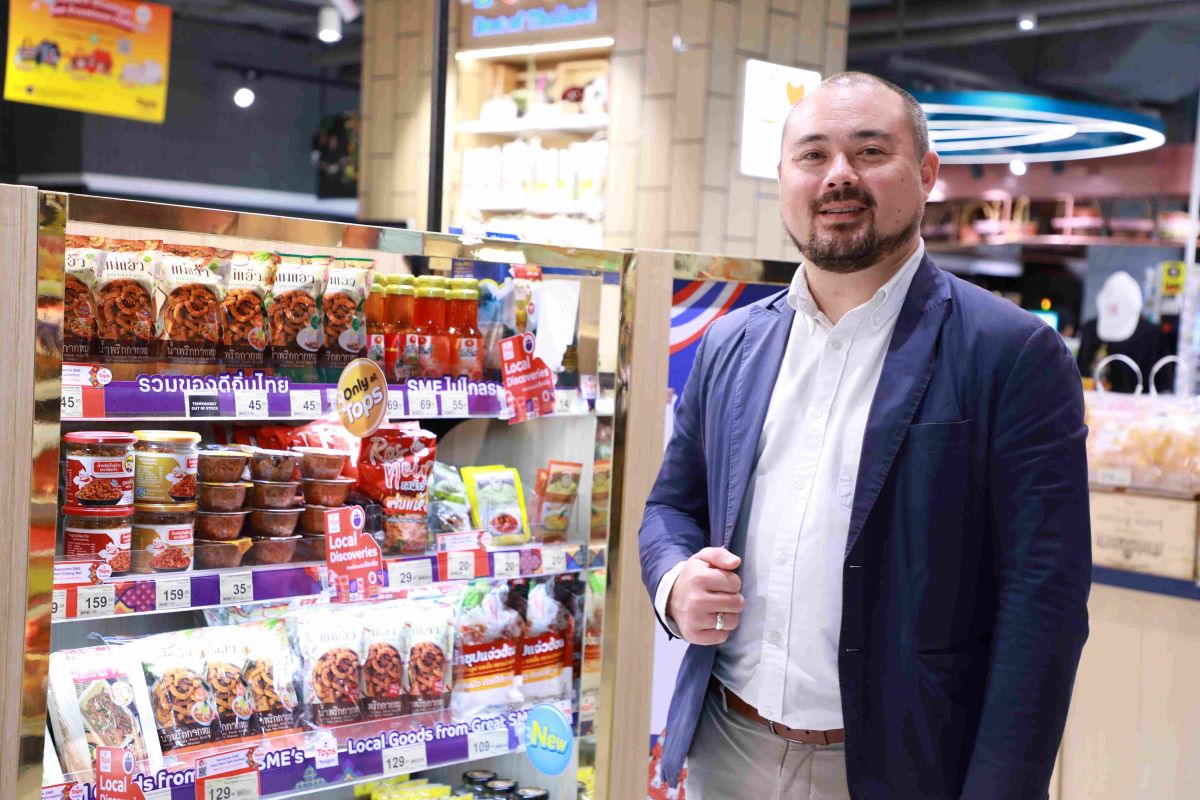 ท็อปส์ ท้องถิ่น ปลื้ม ครบรอบ 3 ปี สร้างรายได้เอสเอ็มอีไทยโตกว่า 270% พร้อมเดินหน้า ปลุกพลังเศรษฐกิจไทยแข็งแกร่ง เปิดตัวแคมเปญ "แสตมป์ของดี SME 4 ภาค"