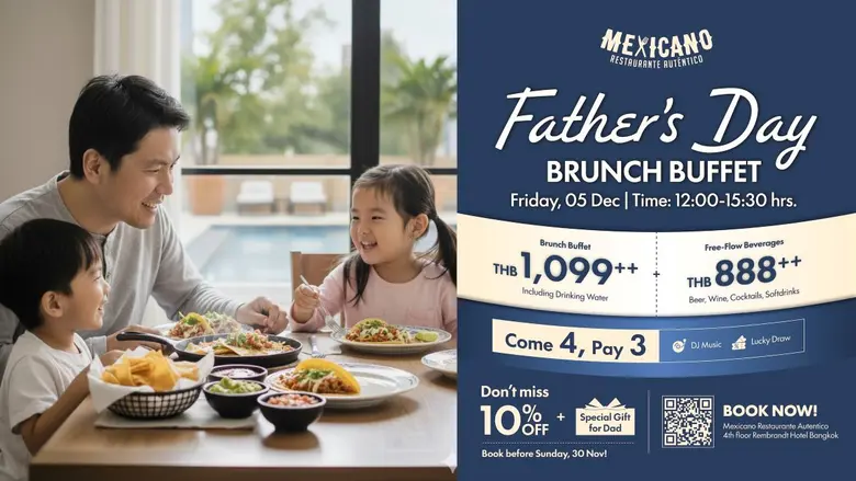 ฉลองวันพ่อปีนี้ในบรรยากาศอบอุ่น ณ ห้องอาห...