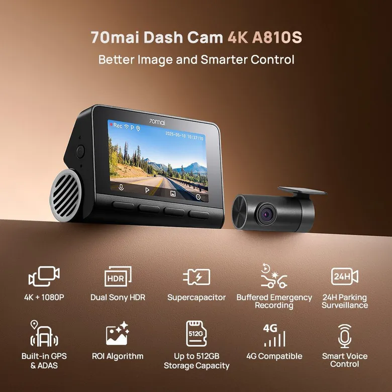 70mai เปิดตัวกล้องติดรถยนต์รุ่นเรือธงใหม่ล่าสุด A810S มอบความคมชัดระดับ 4K อย่างเหนือชั้น