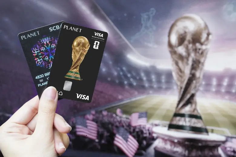SCB ผนึกกำลัง VISA สร้างประสบการณ์ครั้งหนึ่งในชีวิต ช้อปผ่านบัตร SCB PLANET VISA ลุ้นเชียร์รอบชิงชนะเลิศที่อเมริกา FIFA WORLD CUP 2026 รวมมูลค่ากว่า 2.9 ล้านบาท