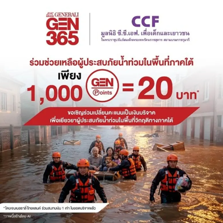 เจนเนอราลี่ ไทยแลนด์ ผนึกกำลัง มูลนิธิ ซี...