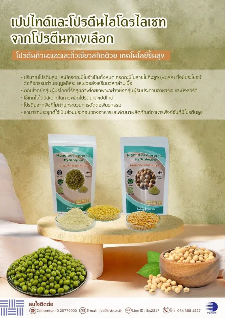"โปรตีนจากถั่ว" เป็นแหล่งโปรตีนจากพืชที่ย...