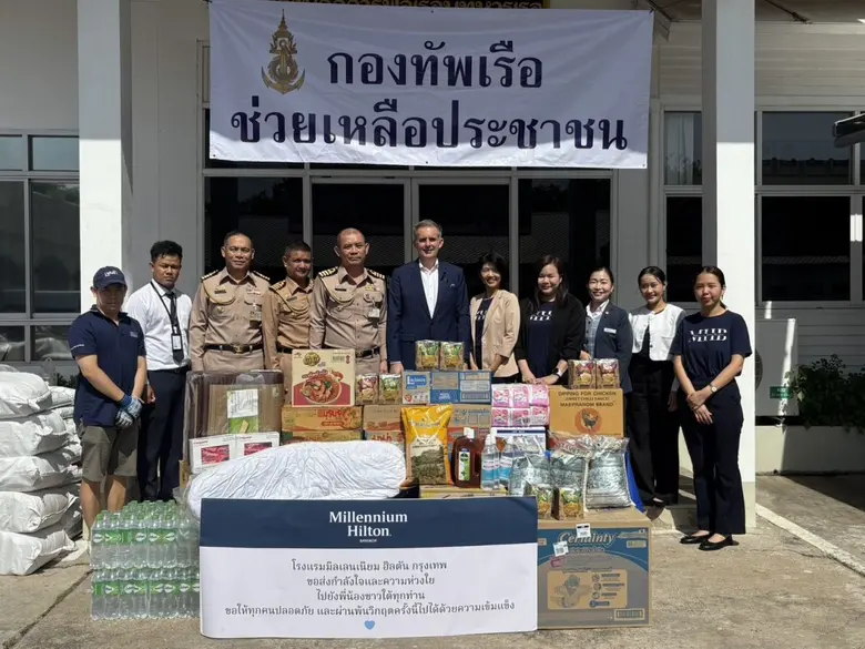 Millennium Hilton Bangkok Management and Team Members Unite to Support Southern Thailand Flood Relief Efforts
