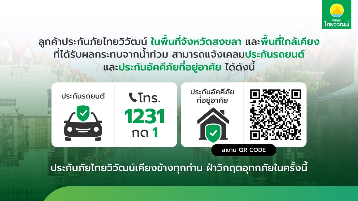 บริษัท ประกันภัยไทยวิวัฒน์ จำกัด (มหาชน) แสดงความห่...