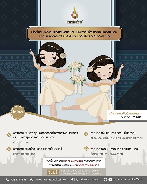 เนื่องในวันคล้ายวันพระบรมราชสมภพพระบาทสมเ...