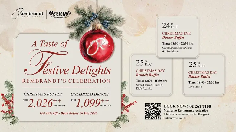 Celebrate the Festive Season 2025 in Bangkok at Rem...