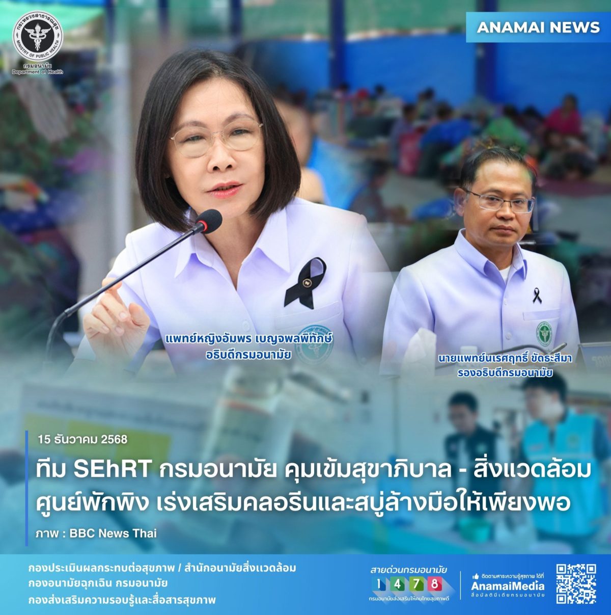 กรมอนามัย กระทรวงสาธารณสุข ห่วงสุขภาพประช...