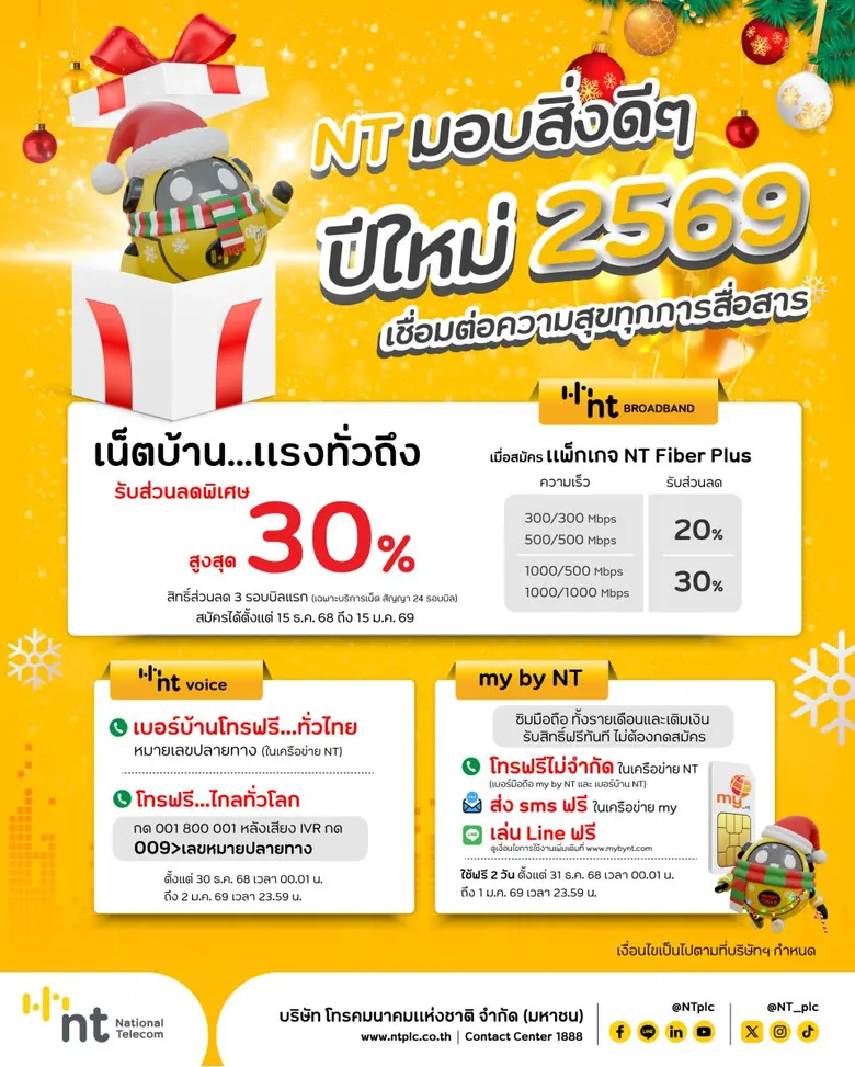 บริษัท โทรคมนาคมแห่งชาติ จำกัด (มหาชน) หร...