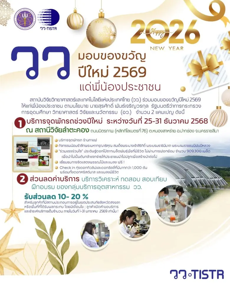สถาบันวิจัยวิทยาศาสตร์และเทคโนโลยีแห่งประเทศไทย (วว...