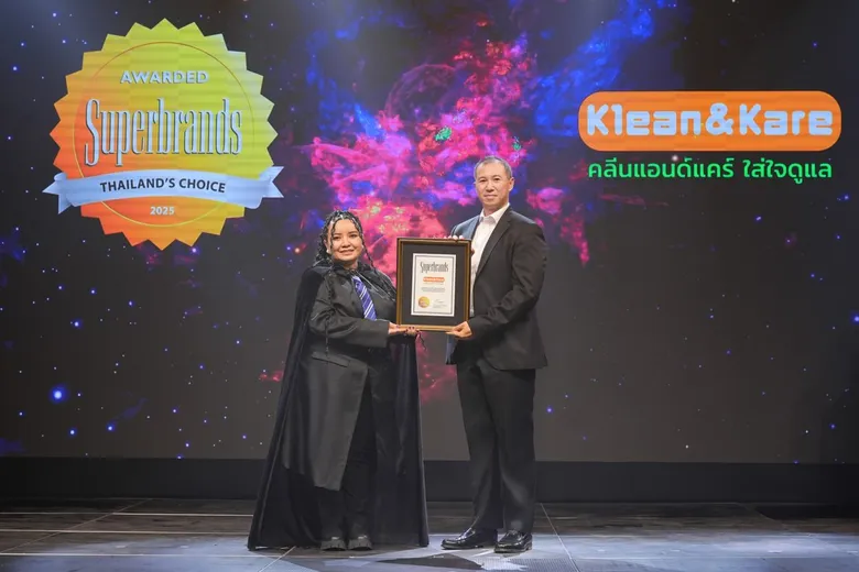 Klean & Kare คว้ารางวัล Superbrands Thailand 2025 อันดับ 1 ด้าน Healthcare & Wellness ของไทย