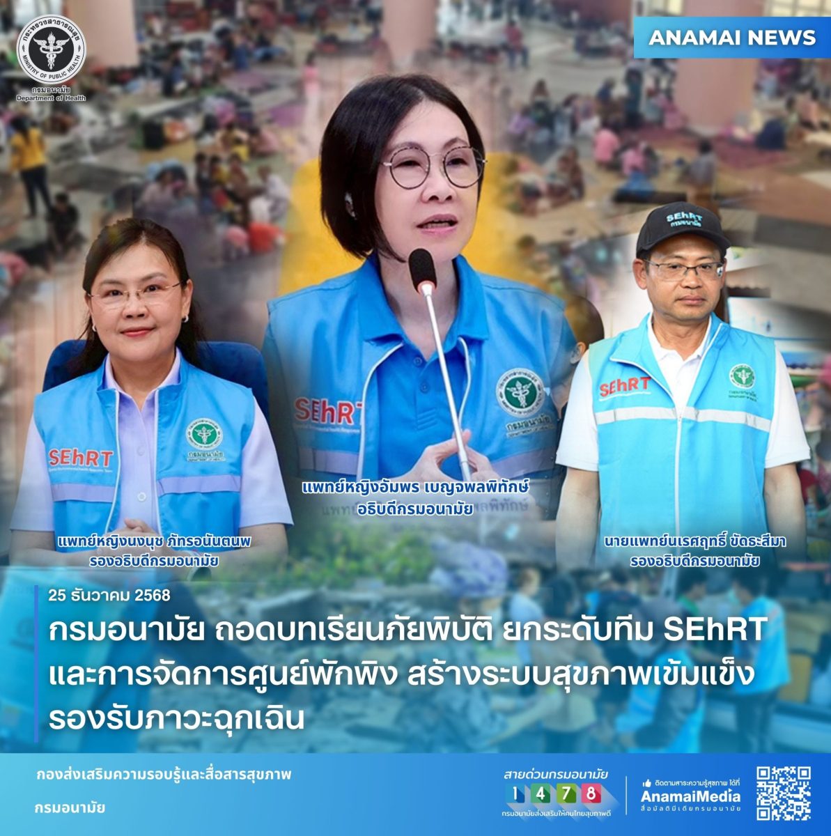 แพทย์หญิงอัมพร เบญจพลพิทักษ์ อธิบดีกรมอนา...