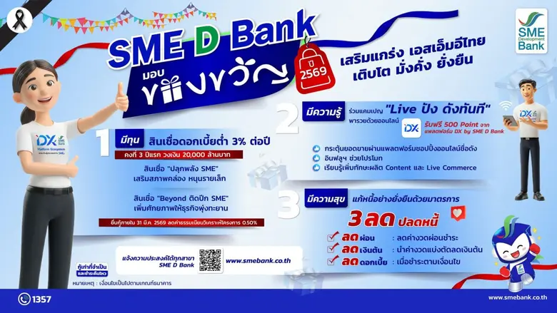 SME D Bank จัดชุดของขวัญปีใหม่ 2569 เพื่อเอสเอ็มอีไ...
