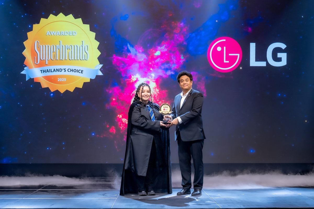 ในโอกาสที่แอลจีได้รับรางวัล Superbrands T...