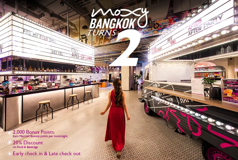 Moxy Bangkok Ratchaprasong, the bold life...