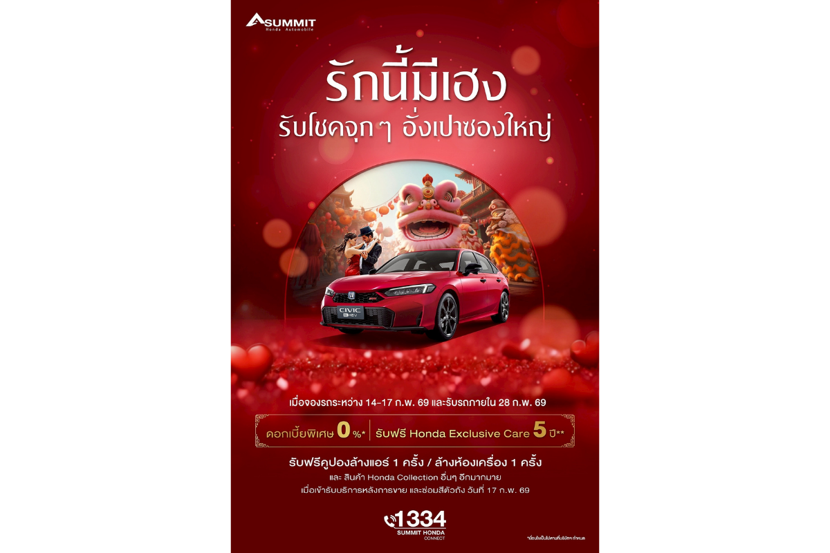 พร้อมดอกเบี้ย 0% และ Honda Exclusive Care...