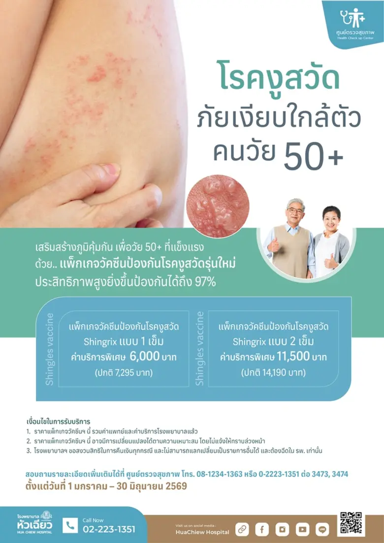 โรคงูสวัด (Herpes Zoster) เกิดจากเชื้อไวร...