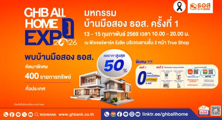 พร้อมโปรสินเชื่อดอกเบี้ย 0% ต่อปี พบกันวันที่ 13 15...