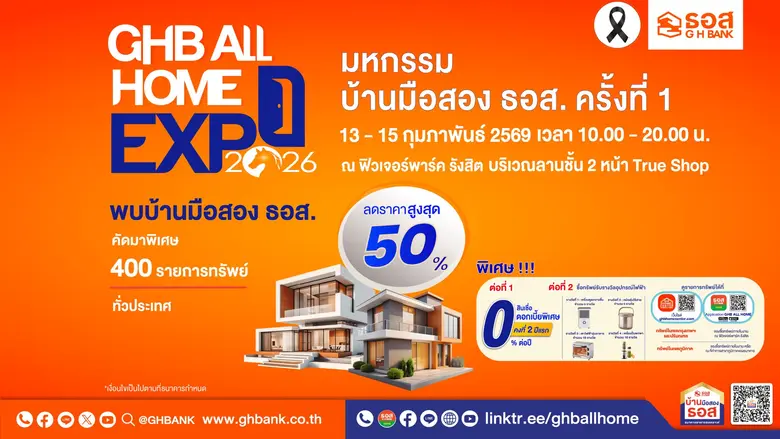 ลดสูงสุด 50% ราคาเริ่มต้นเพียง 2.3 แสนบาท พร้อมโปรส...