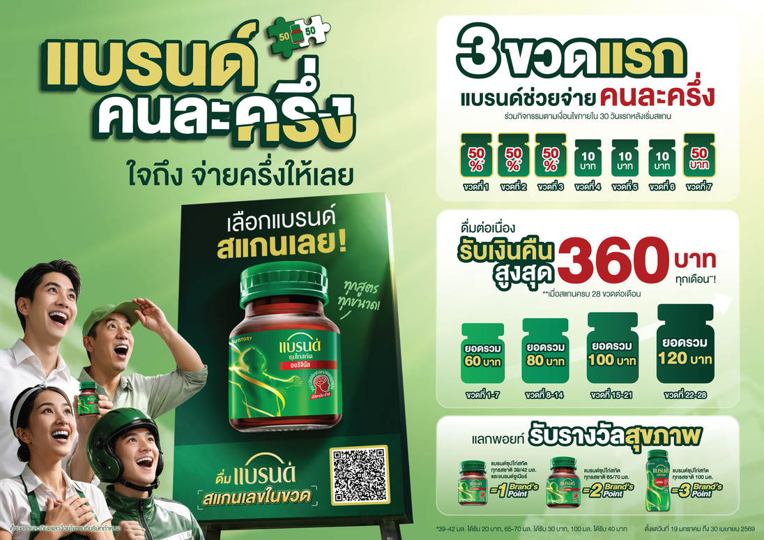แบรนด์ซุปไก่สกัด โดยบริษัท ซันโทรี่ เบเวอ...