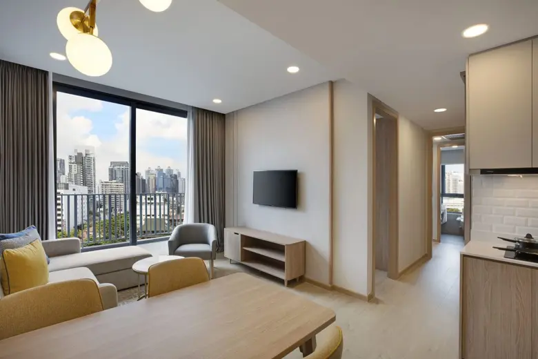 At Staybridge Suites Bangkok Thonglor, families and...