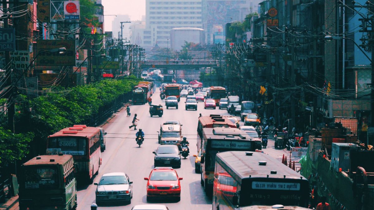 มลพิษทางอากาศจากฝุ่นละอองขนาดเล็ก PM2.5 ย...
