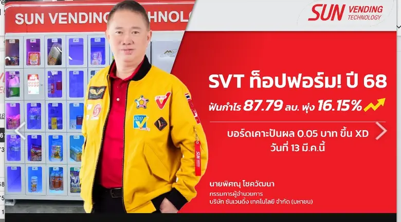 SVT ผลการดำเนินงานปี 68 กวาดกำไรสุทธิ 87....