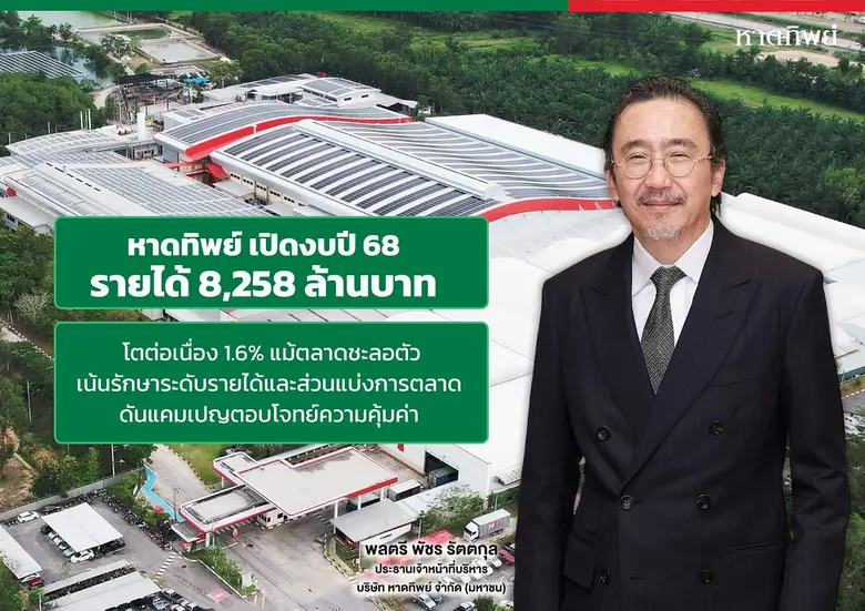 หาดทิพย์ (HTC) แถลงผลการดำเนินงานประจำปี 2568 โดยมี...